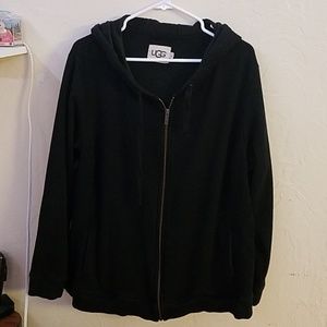 UGG Womens Plus Size Black Jacket hoodie